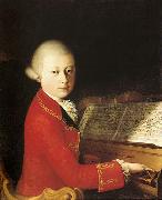 unknow artist Wolfang Amadeus Mozart (aged 14) in Verona USA oil painting artist